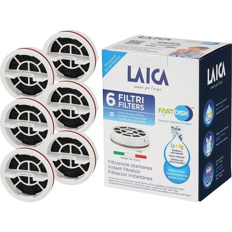 Wasserfilterzubehör Laica Set 6 Kohlefilter Kunststoff