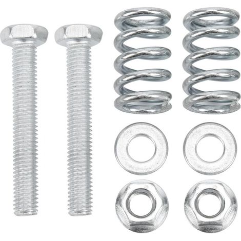 Kit de réparation d'échappement, 8 pièces, comprenant un boulon, un écrou, un joint à ressort, des accessoires automobiles en acier (1/5)