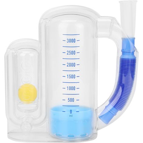 Appareil d'Exercice Respiratoire 3000ml pour Capacité Pulmonaire et Rééducation - Outil d'Entraînement Spirométrie (1/5)