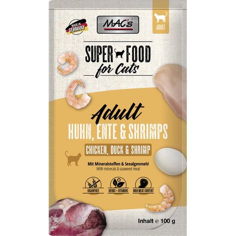 MAC's Cat  Adulto  Sobre de 100 g - Pollo, Pato y Camarones 100 g