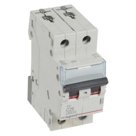 TX³ interruttore automatico magnetotermico 2P 25A curva C 6kA 230/400V Legrand - LEG403530