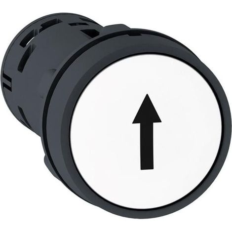 Pulsador HARMONY XB7 22 mm IP65 blanco rasante con 1 contacto NA y 1.000.000 ciclos