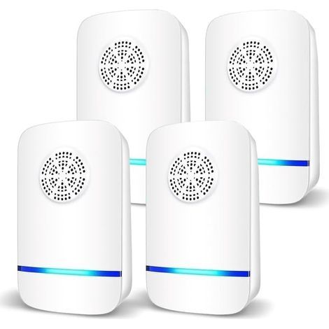 Répulsif Ultrasonique pour Souris 4 Pack,Anti-Rats,Silencieux,Non-Toxique, Efficace Contre Les Souris et Les Rats, sans Radiation Répulsif à Ultrasons Anti Rongeurs (1/5)