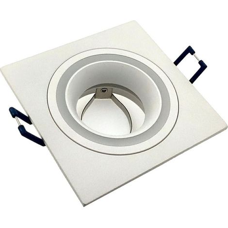 Faretto da incasso quadrato bianco GU10 Claro IdeaLED ID-1005 (1/2)