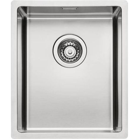 Naber Einbaubecken-Set Corno Basso 2 Edelstahl mit Küchenarmatur Arco 1 Chrom Hochdruck (1/3)