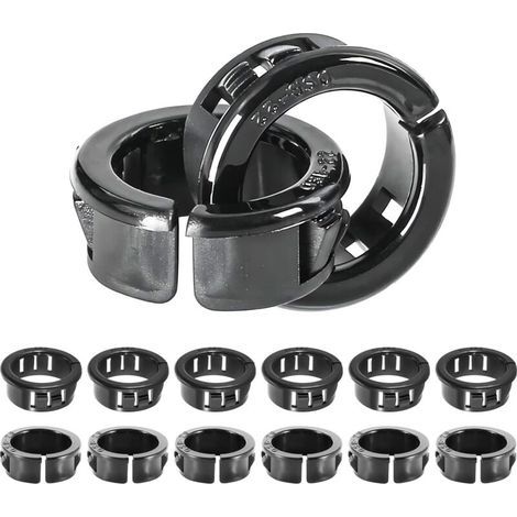 Passe-fils en Plastique pour Câbles - Lot de 20 Pièces, Organisateur de Gestion des Câbles - Diamètre 22mm (1/5)