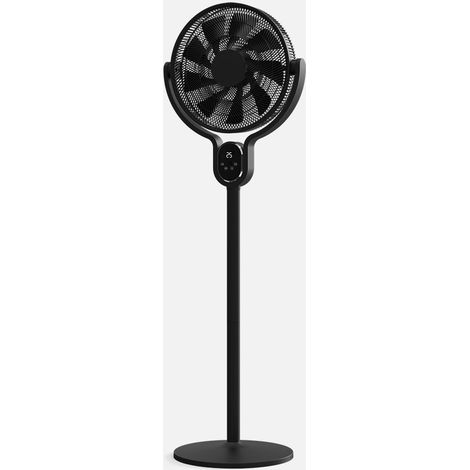 Cadalso Standventilator, schwarz, 8 Geschwindigkeitsstufen, 25 W, 9asp 45d, Fest-/Drehmotor (Gleichstrom), Fernbedienung, 100/13 (1/2)