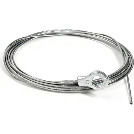 Câble Acier pour Embrayage Accélérateur Gaz - Ø1,5mm x 2.5m avec Embout Œillet Ø7mm - Réparation Universelle pour Tondeuse, Débroussailleuse, Motoculteur (1/5)