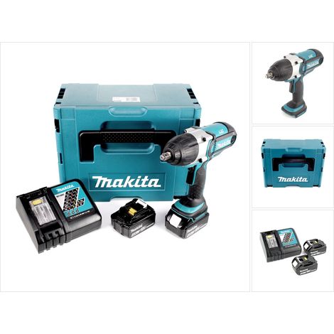 Makita Akku-Schlagschrauber DTW450RMJ  18 V  440 Nm  1/2" Aufnahme  2x 4 Ah Akku-Starterset  im Koffer (1/5)