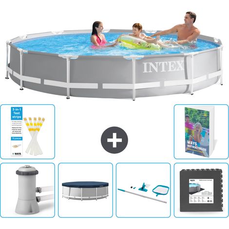 Prism Frame Pool Rund - 366x76 cm - 7-teilig S337