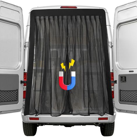 Wolketon Mosquitera magnética para puerta de coche 150 x 110 cm. Red antimosquitos para coche, ideal para acampada, furgoneta y SUV