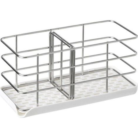 Porte-éponge en acier inoxydable - - Multifonctionnel - 20,1x10,2x8,4 cm - Antirouille - Design moderne (1/5)