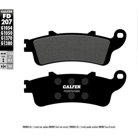GALFER BREMSBELÄGE KH281 / KH261 SEMI-METALLISCH