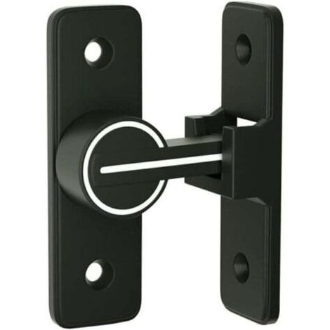 PA Serratura per porta interna scorrevole luminosa,Gancio per porta a levetta a 90°, chiusura a fibbia, chiavistello antifurto, per porta, finestra (90 gradi) (1/4)