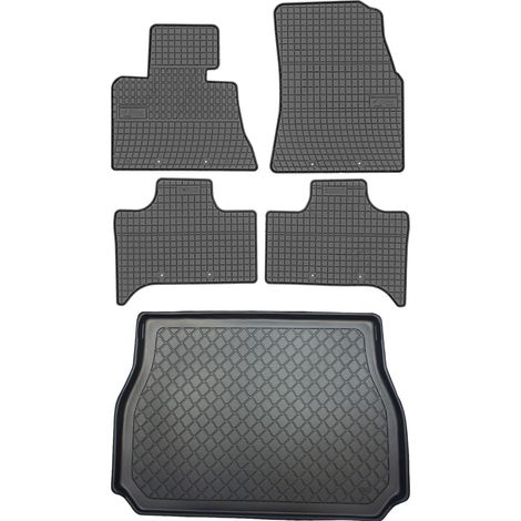 Juego de alfombrillas de goma para coche y alfombrilla para maletero para BMW X5 E53 SUV (junio de 2000 a marzo de 2007).
