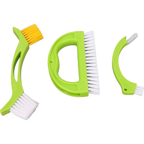 Lot de 3 brosses de nettoyage pour joints de carrelage, idéales pour les spas, salons de beauté et éviers. Parfaites pour nettoyer les rainures et les joints de carrelage, ces brosses sont également p (1/5)