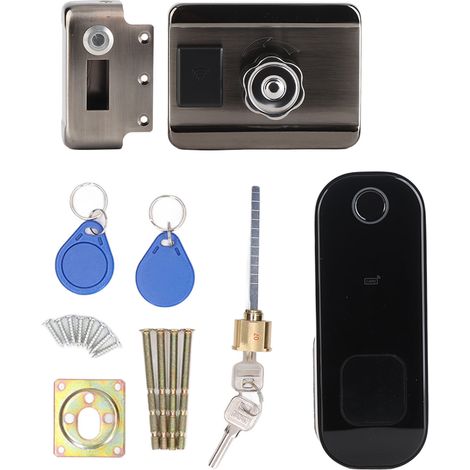 Serrure intelligente à pêne dormant compatible avec la télécommande à empreinte digitale Tuya et le verrouillage numérique WiFi pour la sécurité de votre domicile. (1/5)