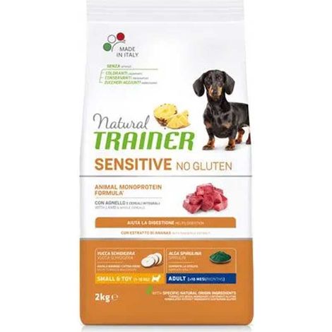 CROCCHETTE CANE ADULTO SMALL&TOY NATURAL SENSITIVE AGNELLO 2KG