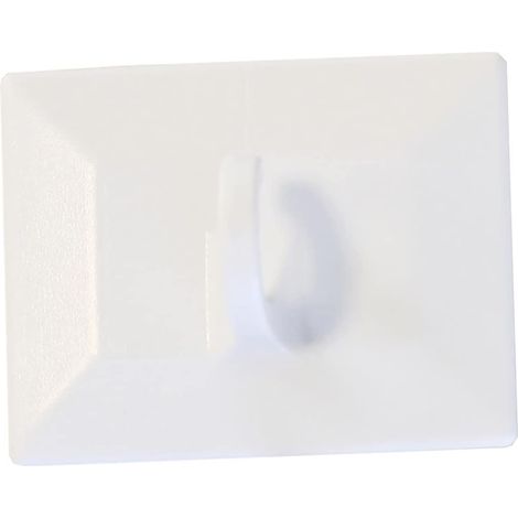 Crochets Adhésifs pour Store Bambou, Store Bateau et décoration, 2 pièces, Plastique, Blanc (1/5)