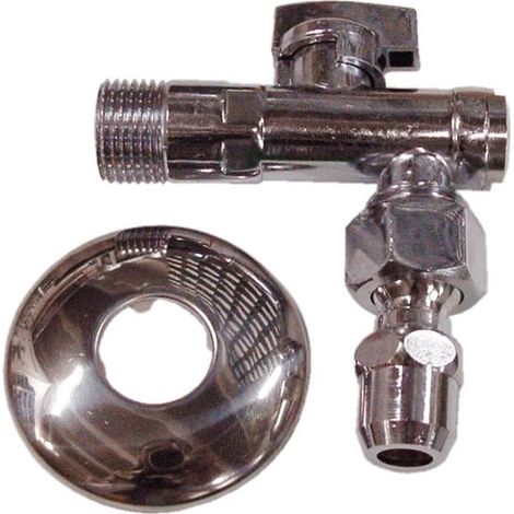 Rubinetto sottolavabo c/snodo 1/2" cromato (1335) (1/2)