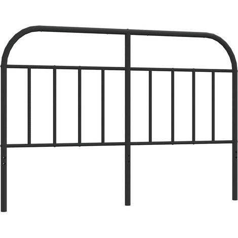 Maison Exclusive - Ersatz-Kopfteil Metall Schwarz 135 cm