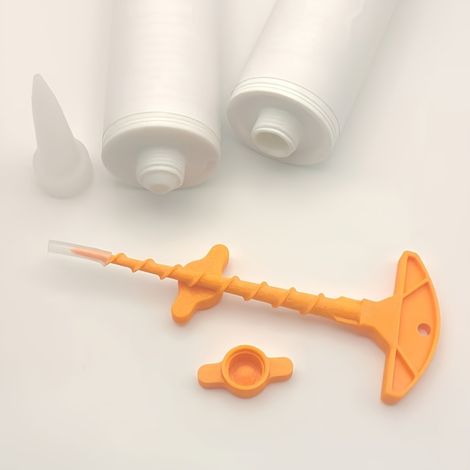 [Kit d’étanchéité pour colle à verre] Kit de 2 pièces : capuchon d’étanchéité pour colle à verre et déboucheur pour buse de pistolet à colle (1/5)