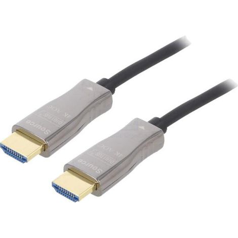 Cable HDCP 1.4 HDCP 2.2 HDMI 2.0 optique UHD 4K 10m - Noir