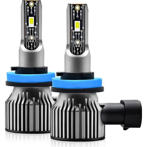 H8/H9/H11 LED-Scheinwerferlampen, IP68 wasserdicht, 6500 K, 120 W, 12000 lm, helle LEDs