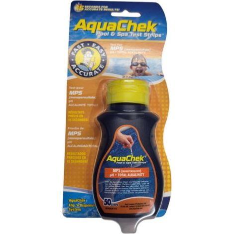 Tiras Analizadoras 3 en 1  Oxígeno Sólido pH y Alcalinidad  50 Tiras Test Rápido Piscina Laboratorio e Industria