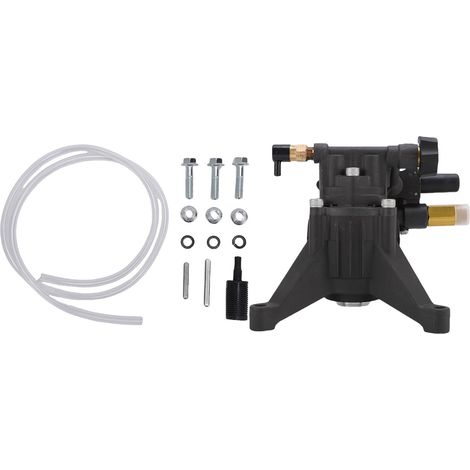Bomba de alta presión horizontal, 3000 PSI, eje de 3/4 de pulgada, acero inoxidable – Ideal para limpieza de terrazas y vehículos (1/4)