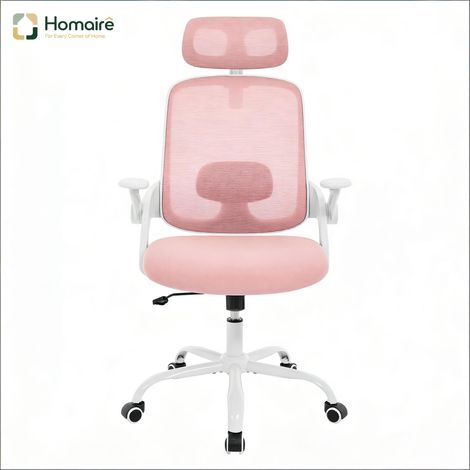 Rosafarbener Bürostuhl 63,5 x 47 x 117,5 cm HOMAIRE (1/5)