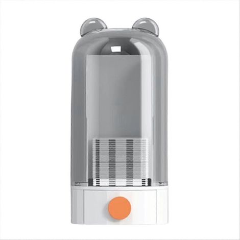 Distributeur automatique de cotons démaquillants, support pour disques de coton, organisateur en plastique pour salle de bain, coiffeuse, bureau. (1/5)