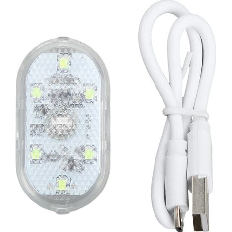 Lampe LED Tactile pour Intérieur D'automobile, Mini Lampe D'ambiance Nocturne avec Batterie Intégrée, Faible Consommation D'énergie, Protection des Yeux (WHITE). (1/5)