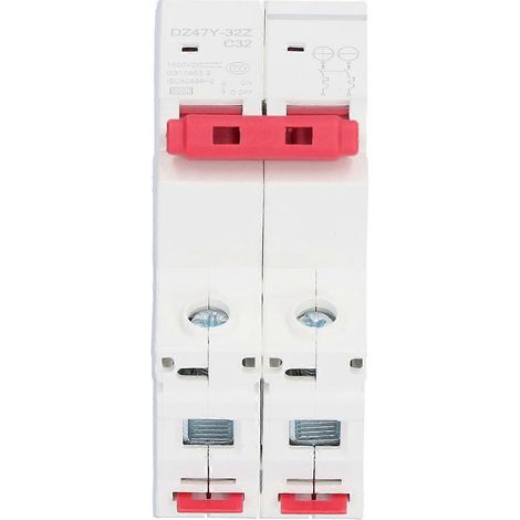 Disjoncteur CC 2P 63A pour circuit photovoltaïque, protection contre les surcharges
