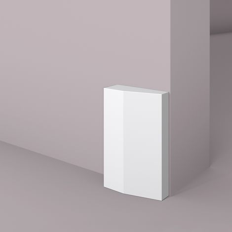 Juego de zócalos NMC WB2 WALLSTYL Noel Marquet Elemento decorativo Marco para puerta diseño atemporal clásico blanco 2 piezas