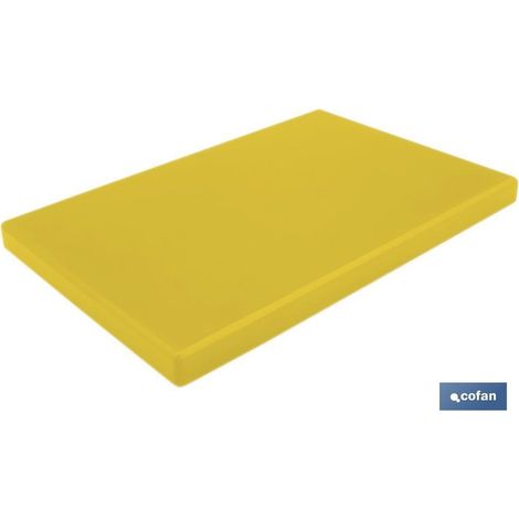 Gelbes Schneidebrett 30x20x1,5 cm. Bresa-Modell