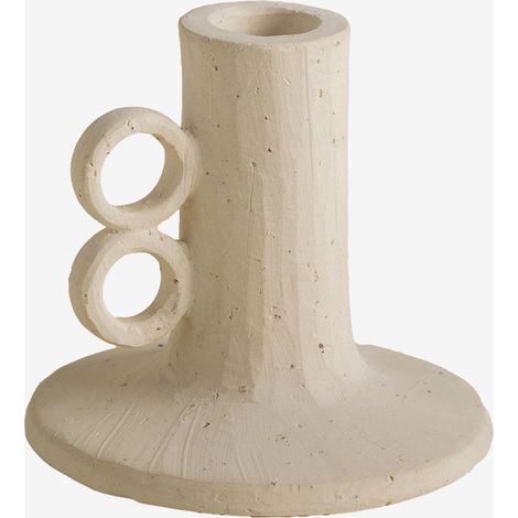 SKLUM Marit Kerzenhalter aus Keramik Creme-Beige                                  