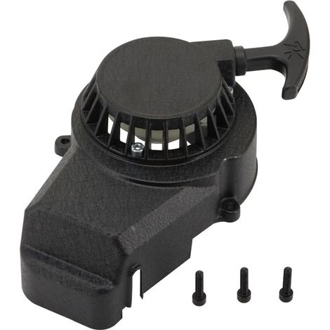 Replacement Reversing Pull Starter for 2 Stroke 47cc 49cc Pocket Bike Dirt Bike Mini ATV Engine Black (1/2)