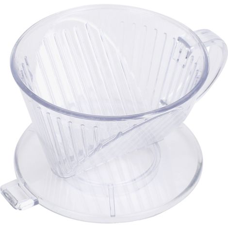 Tasse Filtre à Café en Forme de Cône, Dripper Réutilisable pour Verser, Mug de Service Transparent Taille S (1/5)