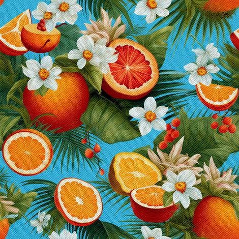Tela decorativa para exteriores Oxford - Motivo frutal  DX6975 (1/5)
