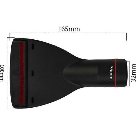 Embout plat pour tissus d'ameublement, 32 mm de large, compatible avec les aspirateurs Kärcher et AEG (outil de nettoyage de pièces détachées). (1/2)