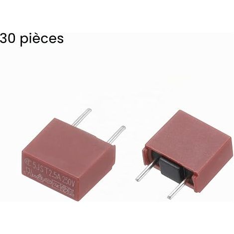 QUARKZMAN Fusibles Montage DIP à Soufflage Lent T3,15A 3,15A 250V 30Pcs (1/2)