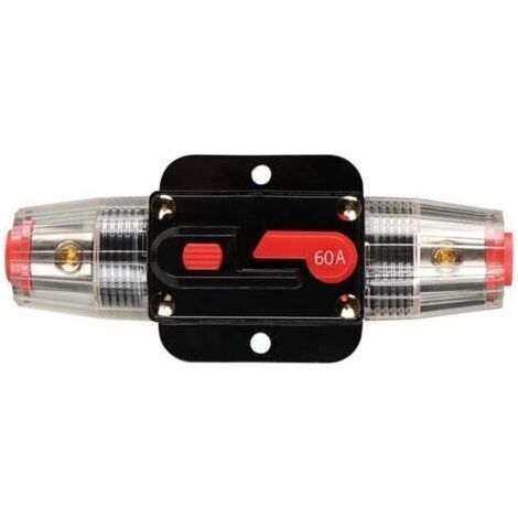 Auto Disjoncteur Étanche, Porte-fusible de Disjoncteur DC Avec Commutateur Manuel De Réinitialisation De Fusible pour Moteur Auto Marine Bateau Vélo Stéréo Audio
