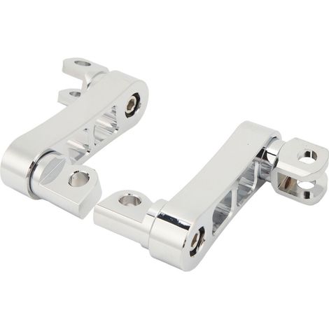 Clips para estriberas de motocicleta de fácil instalación, aptos para motocicletas de turismo - rotación de 360° (1/5)