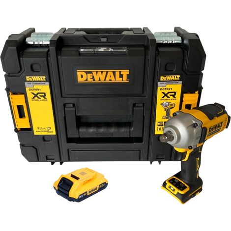 Llave de impacto sin cable DeWalt DCF 891 NT 18 V 1084 Nm 1/2" sin escobillas + 1x batería recargable 2,0 Ah + TSTAK - sin cargador