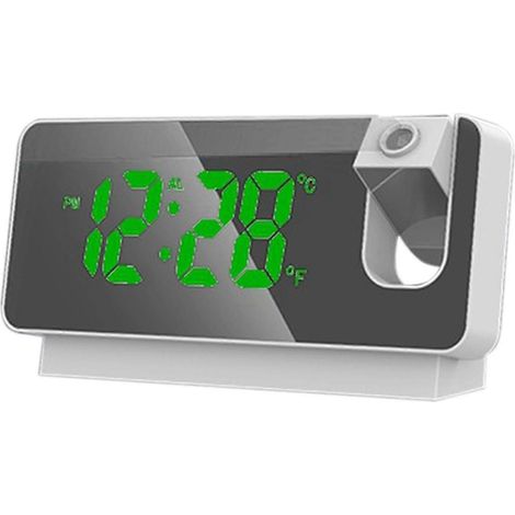 Réveil électronique de table à projection numérique LED avec projecteur pour chambre à coucher (1/5)