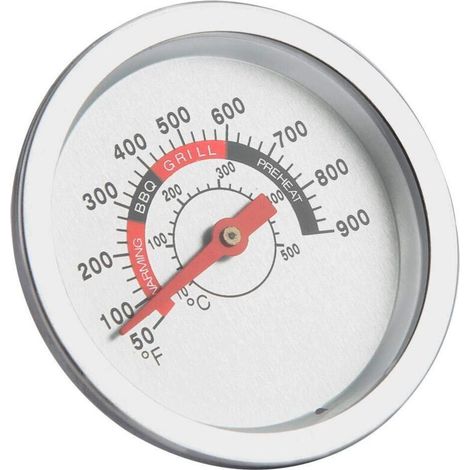 Thermomètre numérique bimétallique multifonction avec sonde en acier inoxydable pour barbecue (1/5)