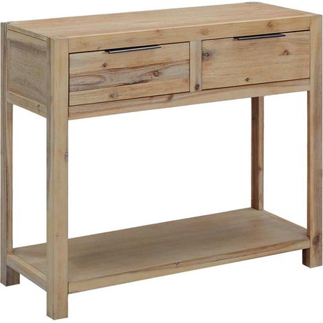 Console Table d'appoint - Meuble d'entrée 82x33x73 cm Bois d'acacia massif BV272593 - BonneVie (1/5)