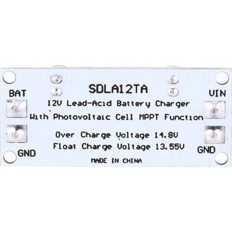 Module de charge de contrôleur solaire MPPT SDLA12Ta SDLA12TB pour batterie plomb-acide 12 V 1-1 000 Ah (avec borne) (1/5)