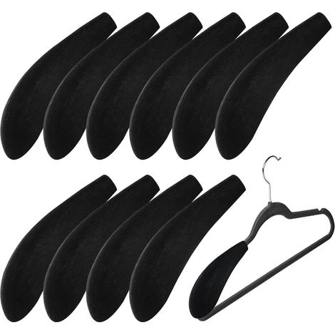CSPARKV 10 Pack Foam Hangers for Sweater Hangers, No Bumps, Standard Hanger Pads for Closet, Wardrobe, Wide Standard Hangers for Home, Offices (1/5)